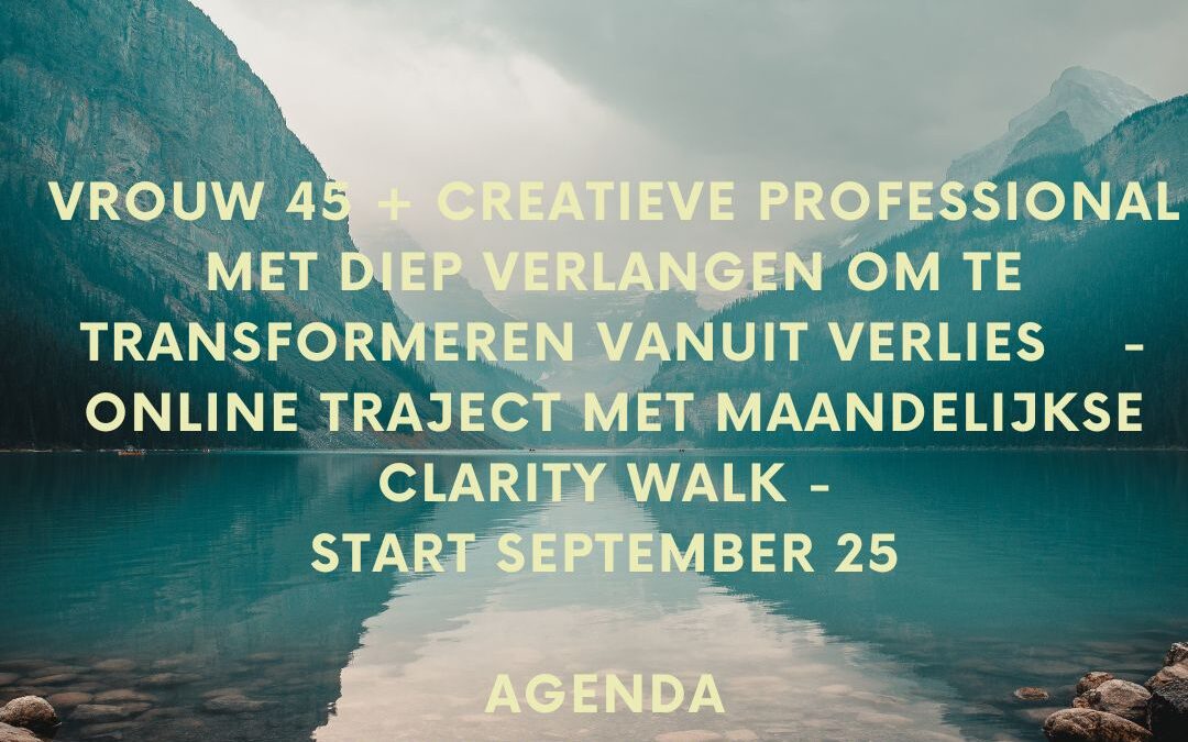 Nieuw aanbod : begeleiding van rouw naar rust